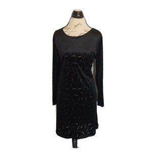 Laura Leigh Ltd Sport Black Dress Gothic Shift Long Sleeves Evening